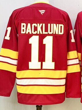 Mikael Backlund Red Home Jersey